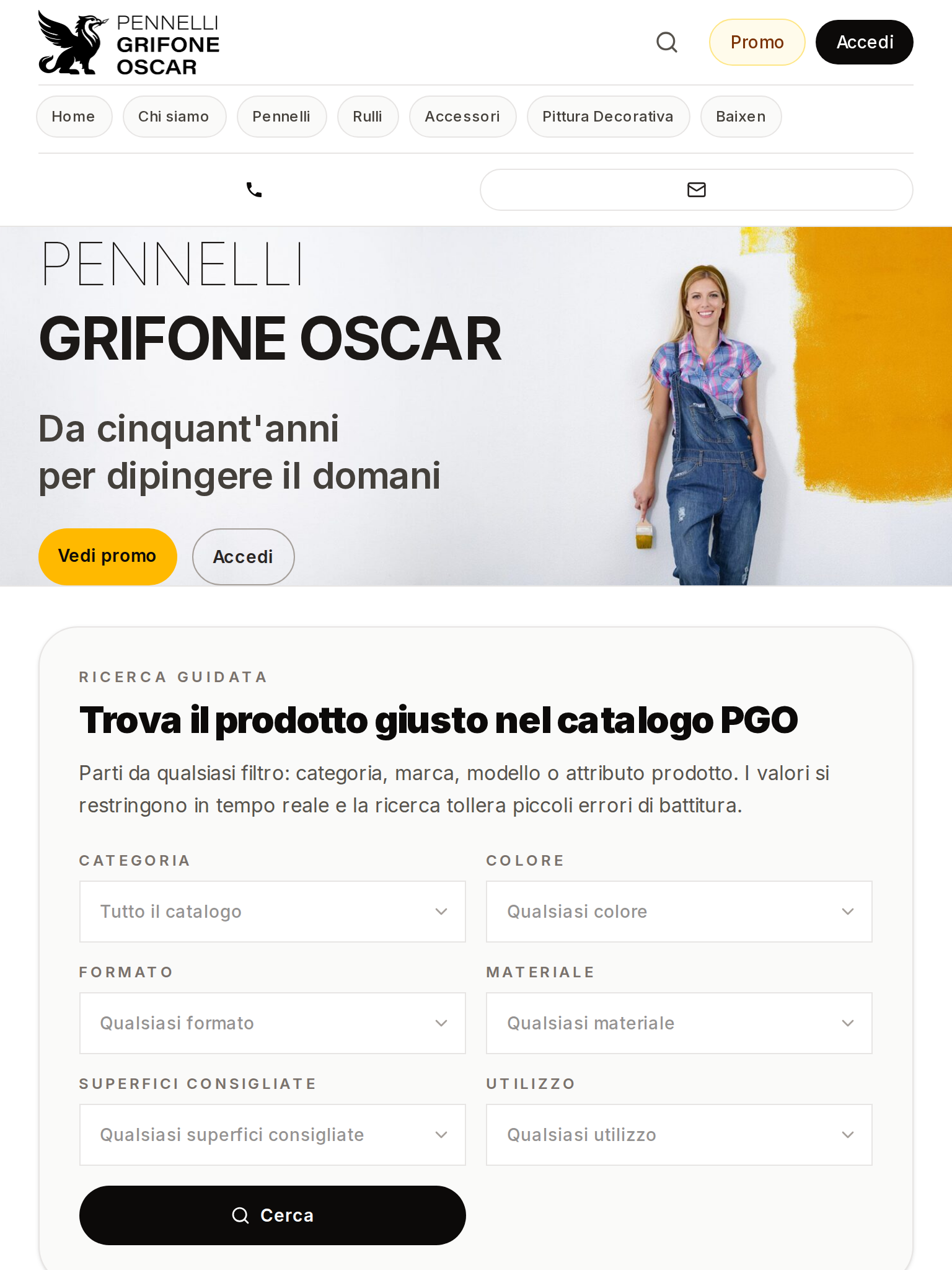 Pennelli Grifone Oscar tablet